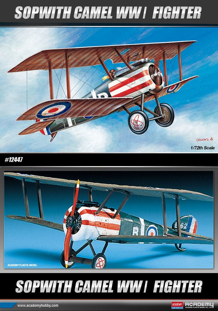Academy Scale Model Kits 1/72 Academy Sopwith Camel WWI RAF