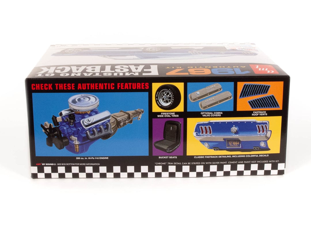 AMT Scale Model Kits 1/25 AMT 1967 Ford Mustang GT Fastback