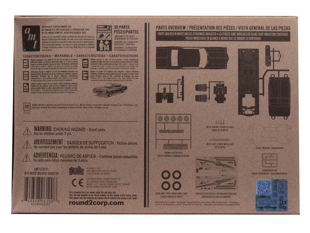 AMT Scale Model Kits 1/25 AMT 1970 Buick Wildcat Hardtop