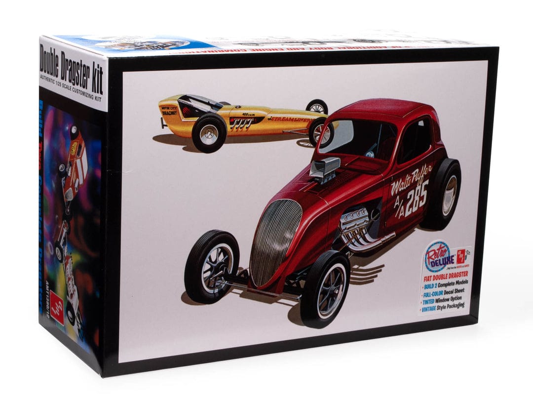 AMT Scale Model Kits 1/25 AMT Fiat Double Dragster