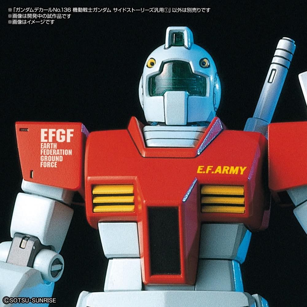 Bandai Scale Model Accessories GD-136 1/144 Mobile Suit Gundam Side Stories Multiuse 1 Decal