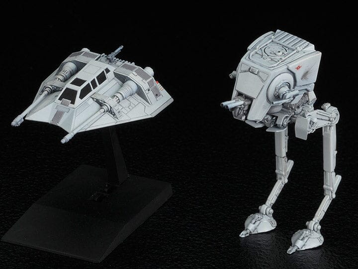 Bandai Scale Model Kits 1/144 Star Wars Vehicle Model #008 AT-ST & Snowspeeder