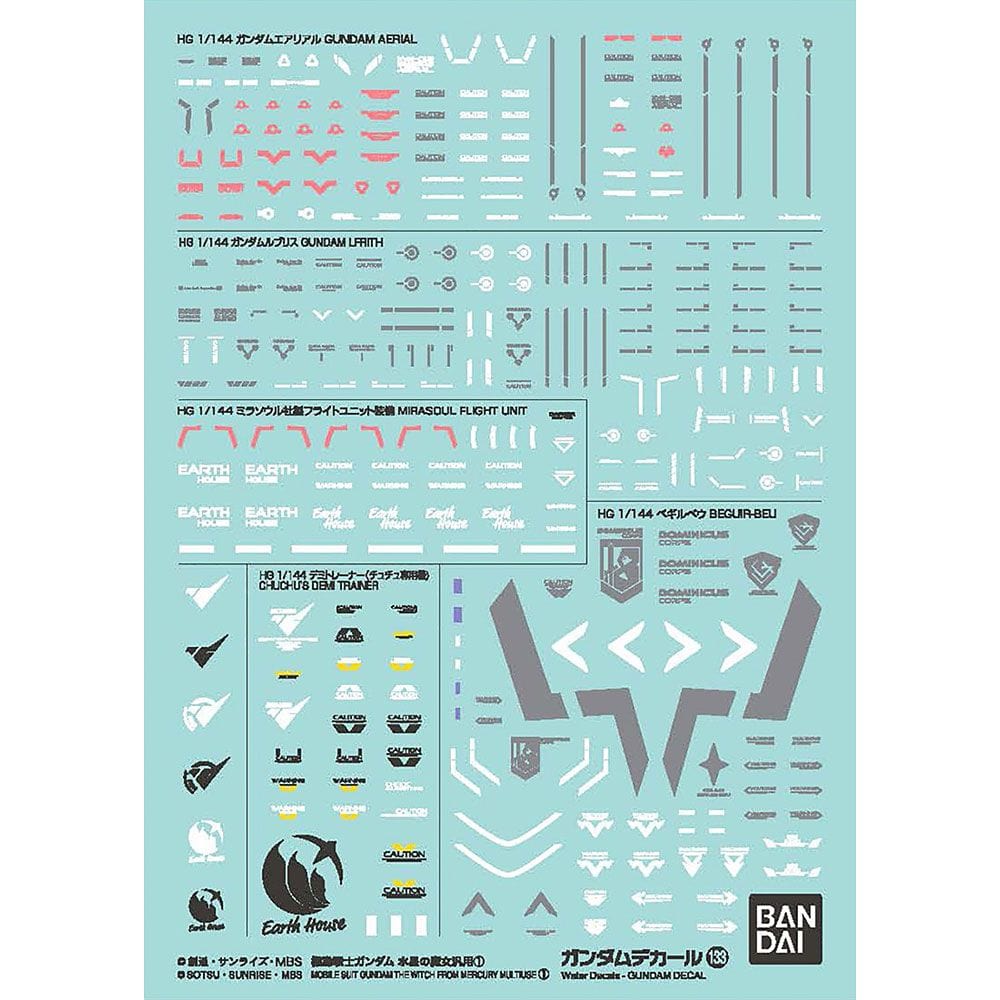 Clarksville Hobby Depot LLC GD-133 HG The Witch From Mercury Multiuse 1 Decal