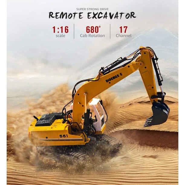 Double E Remote Control Cars & Trucks 1/16 Double E R/C Excavator E561-003