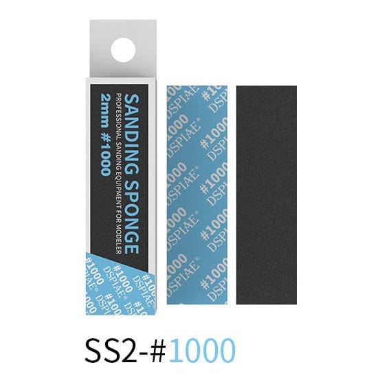 DSPIAE Scale Model Accessories 1000 Grit SS2 - 2mm DSPIAE - SS Sanding Sponges (32 Options)