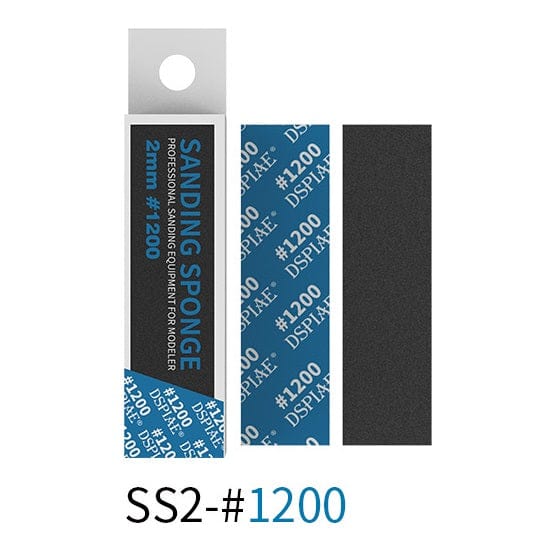 DSPIAE Scale Model Accessories 1200 Grit SS2 - 2mm DSPIAE - SS Sanding Sponges (32 Options)