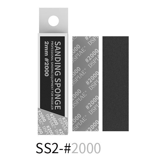 DSPIAE Scale Model Accessories 2000 Grit SS2 - 2mm DSPIAE - SS Sanding Sponges (32 Options)