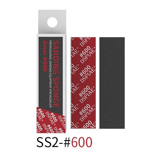 DSPIAE Scale Model Accessories 600 Grit SS2 - 2mm DSPIAE - SS Sanding Sponges (32 Options)