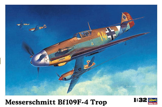 Hasegawa Scale Model Kits 1/32 Hasegawa Messerschmitt Bf109F-4 Trop
