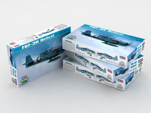 Hobby Boss Scale Model Kits 1/48 Hobby Boss F6F-3N Hellcat