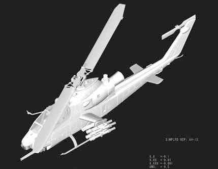 Hobby Boss Scale Model Kits 1/72 Hobby Boss AH-1S Cobra Attack Helicopter