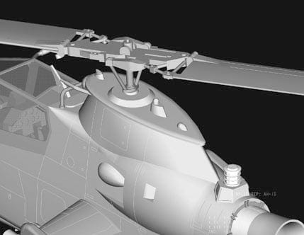 Hobby Boss Scale Model Kits 1/72 Hobby Boss AH-1S Cobra Attack Helicopter