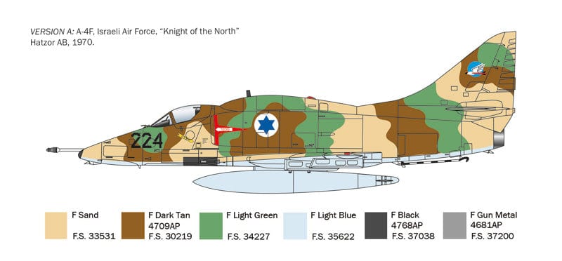 Italeri Scale Model Kits 1/48 Italeri A-4 E/F/G Skyhawk