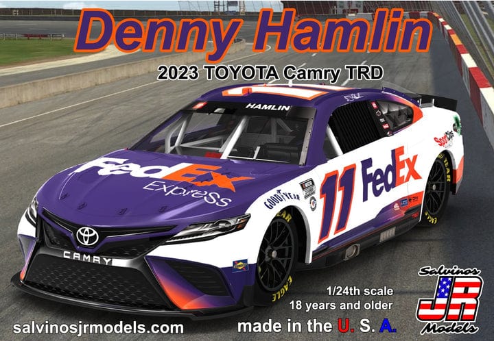 Salvinos JR Scale Model Kits 1/24 Salvinos JR Denny Hamlin 2023 FedEx Toyota Camry TRD