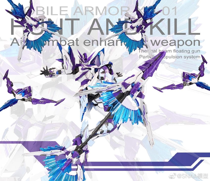 Clarksville Hobby Depot LLC 1/100 SNAA Model XH-01 Astral Soul Series Hunter Falcon Model Kit (Revival Ver.) (Soul Awakening Ver.)