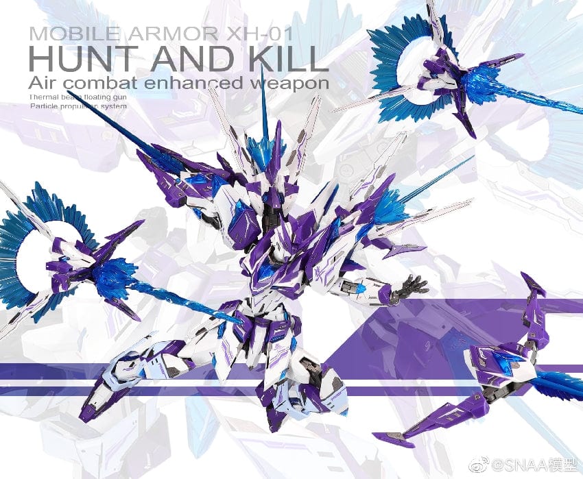 Clarksville Hobby Depot LLC 1/100 SNAA Model XH-01 Astral Soul Series Hunter Falcon Model Kit (Revival Ver.) (Soul Awakening Ver.)