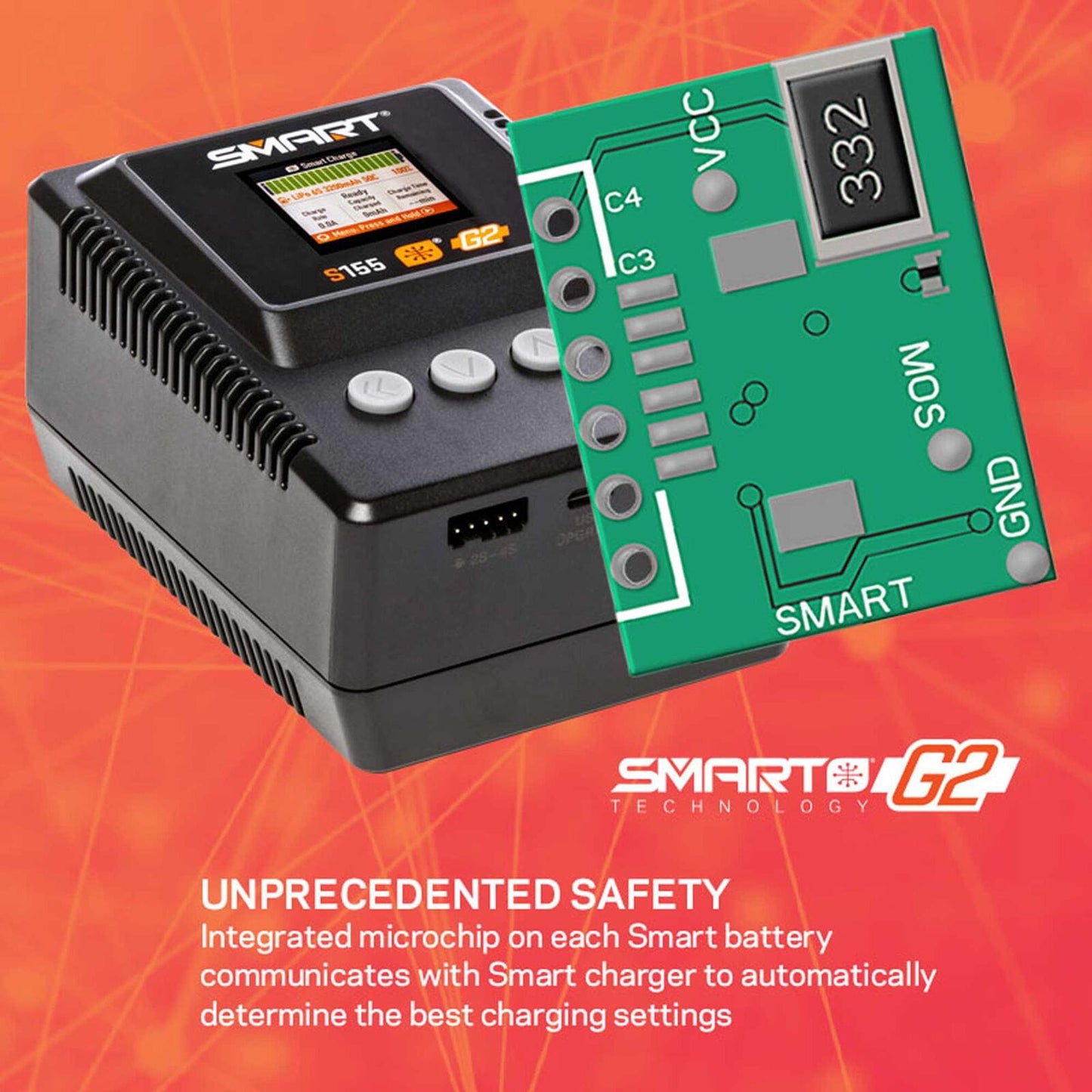 Spektrum Battery Charger Spektrum S155 G2 1x55W AC Smart Charger