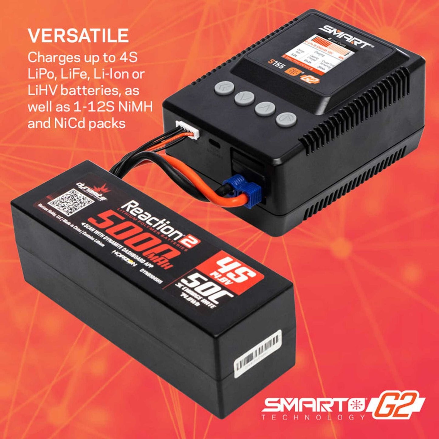 Spektrum Battery Charger Spektrum S155 G2 1x55W AC Smart Charger