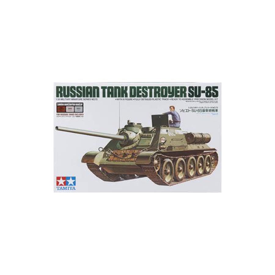 Tamiya Scale Model Kits 1/35 Tamiya Russian Tank Destroyer Su-85 W/Weathering Master Set