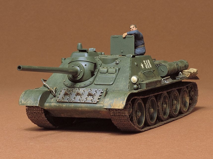 Tamiya Scale Model Kits 1/35 Tamiya Russian Tank Destroyer Su-85 W/Weathering Master Set