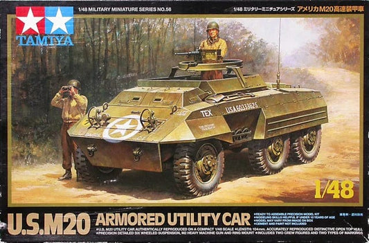 Tamiya Scale Model Kits 1/48 Tamiya WWII US M20 Armored Utility Car
