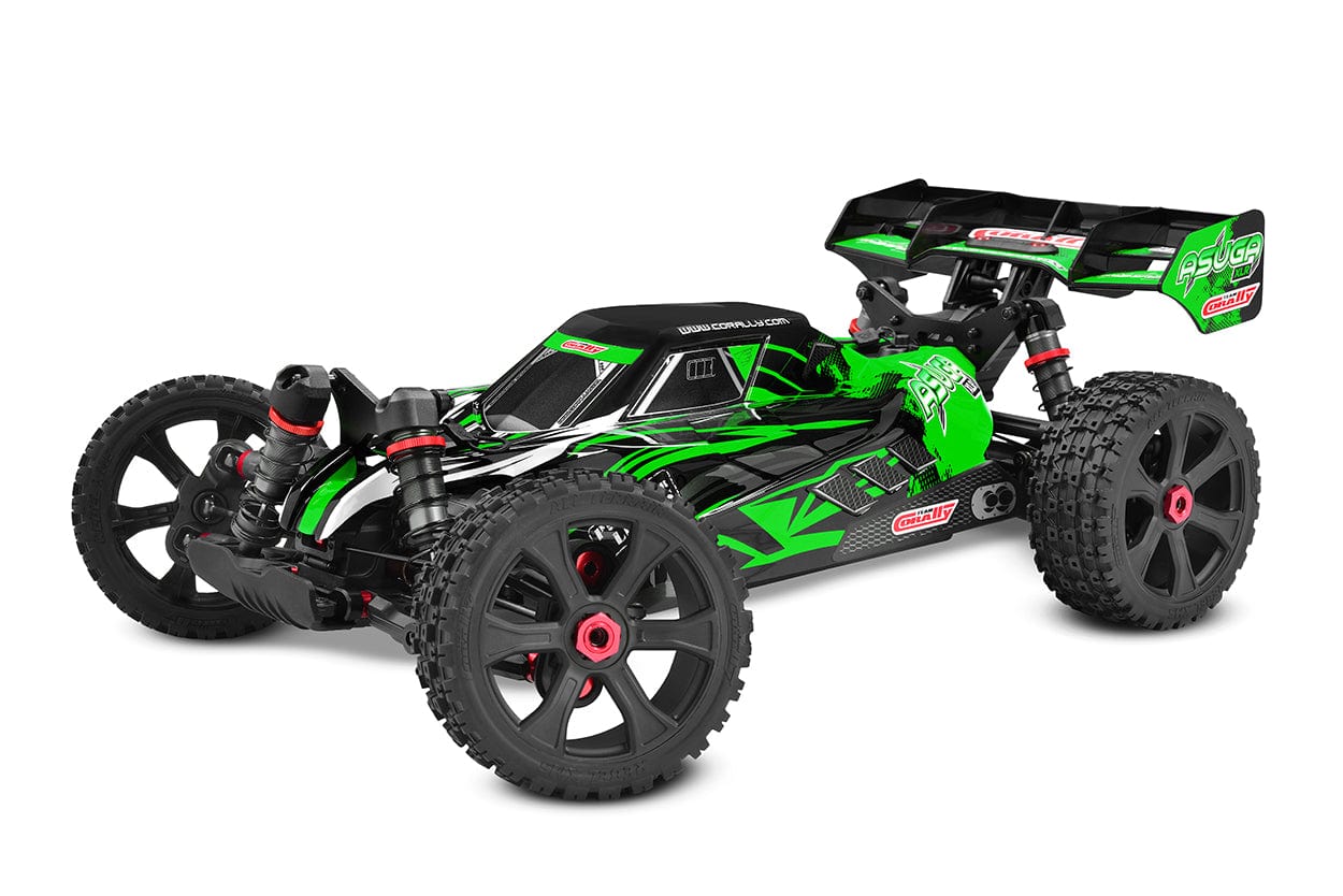 Team Corally Remote Control Cars & Trucks Asuga XLR 6S RTR Racing Buggy - Green Team Corally Asuga XLR 6S RTR Racing Buggy, Large Scale