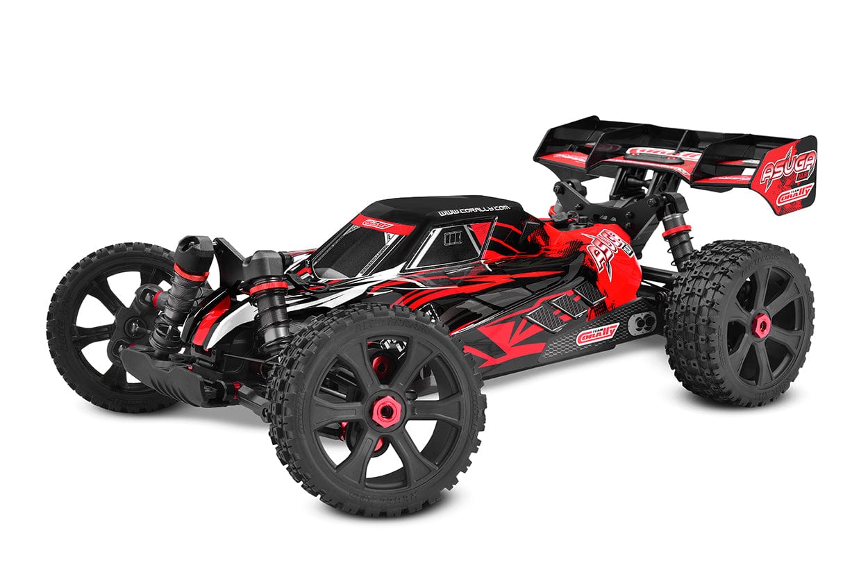 Team Corally Remote Control Cars & Trucks Asuga XLR 6S RTR Racing Buggy - Red Team Corally Asuga XLR 6S RTR Racing Buggy, Large Scale