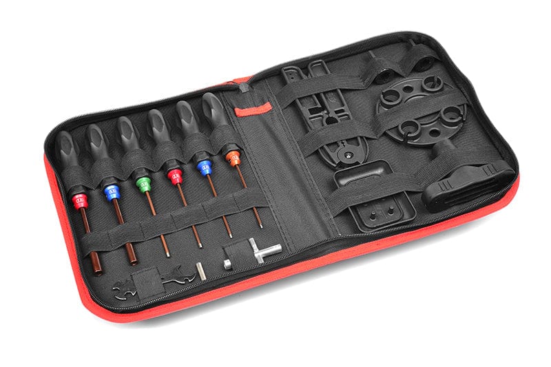 Team Corally Remote Control Toy Accessories Team Corally RC Car Tool Set - Includes Tool Bag - 16pcs Total