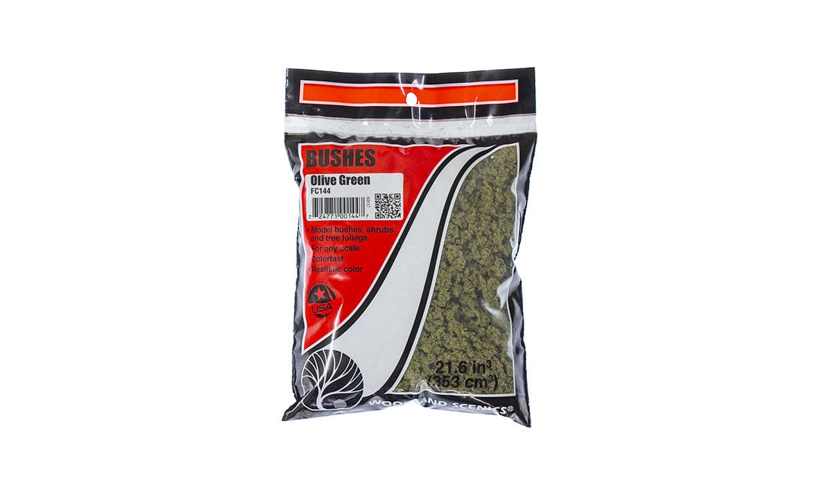 Woodland Scenics Scale Model Accessories Woodland Scenics Bushes Olive Green Bag