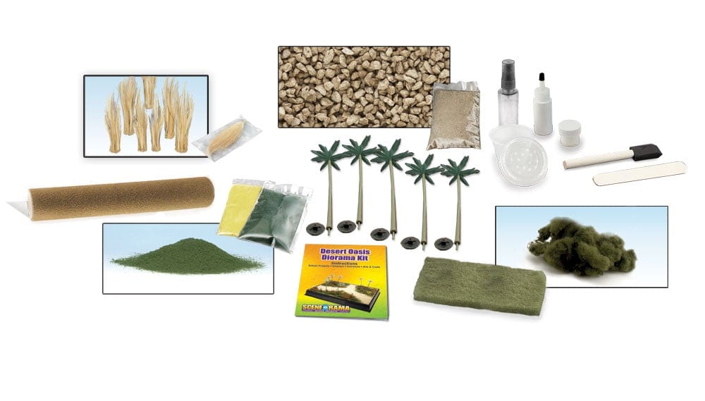 Woodland Scenics Scale Model Accessories Woodland Scenics Desert Oasis Diorama Kit