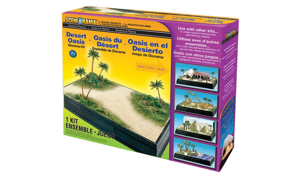 Woodland Scenics Scale Model Accessories Woodland Scenics Desert Oasis Diorama Kit