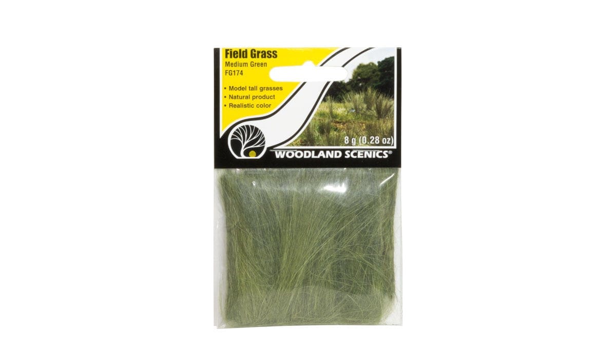 Woodland Scenics Scale Model Accessories Woodland Scenics Field Grass- Medium Green (8gms Bag/Cd)