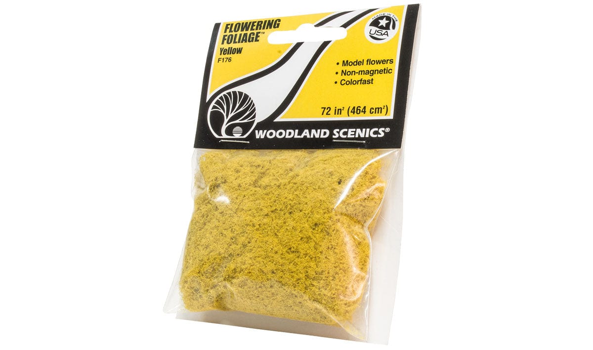 Woodland Scenics Scale Model Accessories Woodland Scenics Flowering Foliage Yellow (Covers 100sq. in. Bag/Cd)