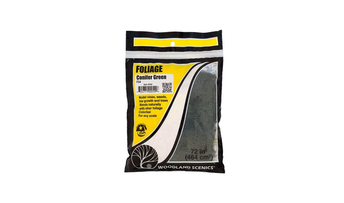 Woodland Scenics Scale Model Accessories Woodland Scenics Foliage- Conifer Green (60sq. in. Bag)