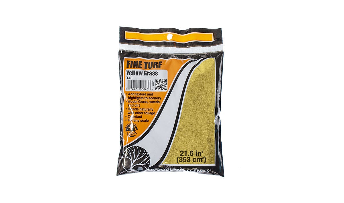Woodland Scenics Scale Model Accessories Woodland Scenics Turf- Yellow Grass (12oz. Bag)