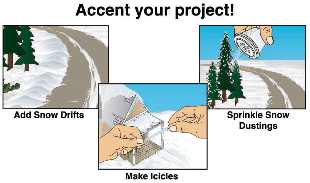 Woodland Scenics Scale Model Accessories Woodland Scenics Winter Effects Kit