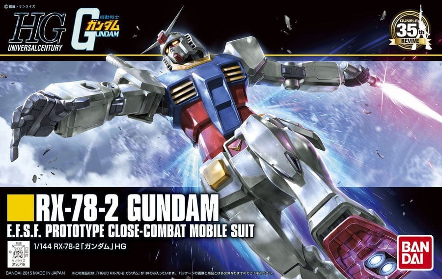 BAN Scale Model Kits 1/144 HGUC #191 Rx-78-2 Gundam Revive