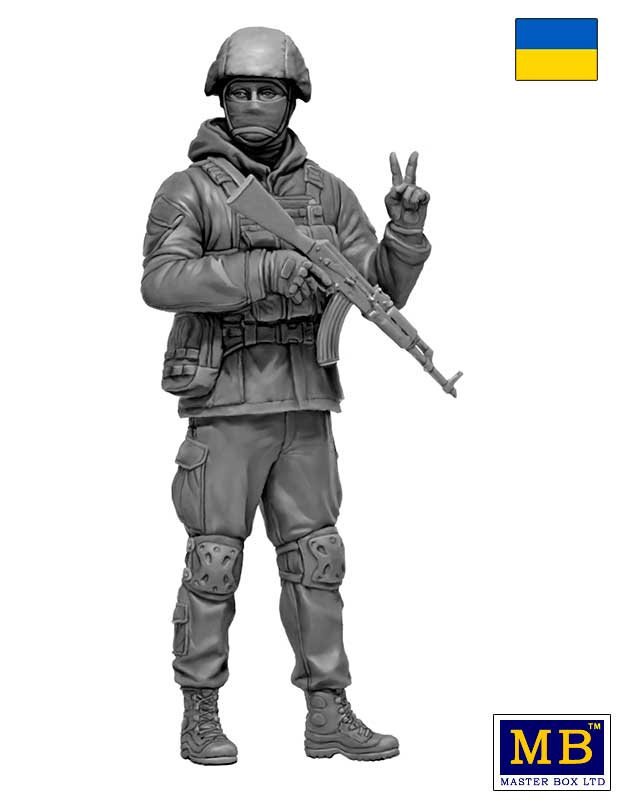 Clarksville Hobby Depot LLC 1/24 Master Bo2022x Ltd. Ukranian Soldier, Defence of Kyiv, March 2022