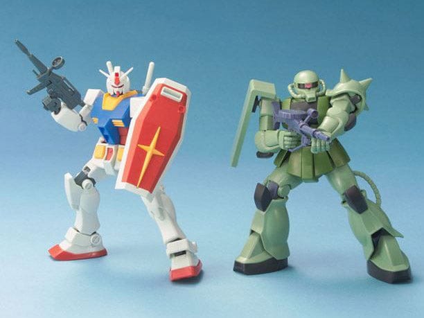 Clarksville Hobby Depot LLC Scale Model Kits 1/144 HGUC Gunpla Starter Set RX-78-2 Vs Zaku II