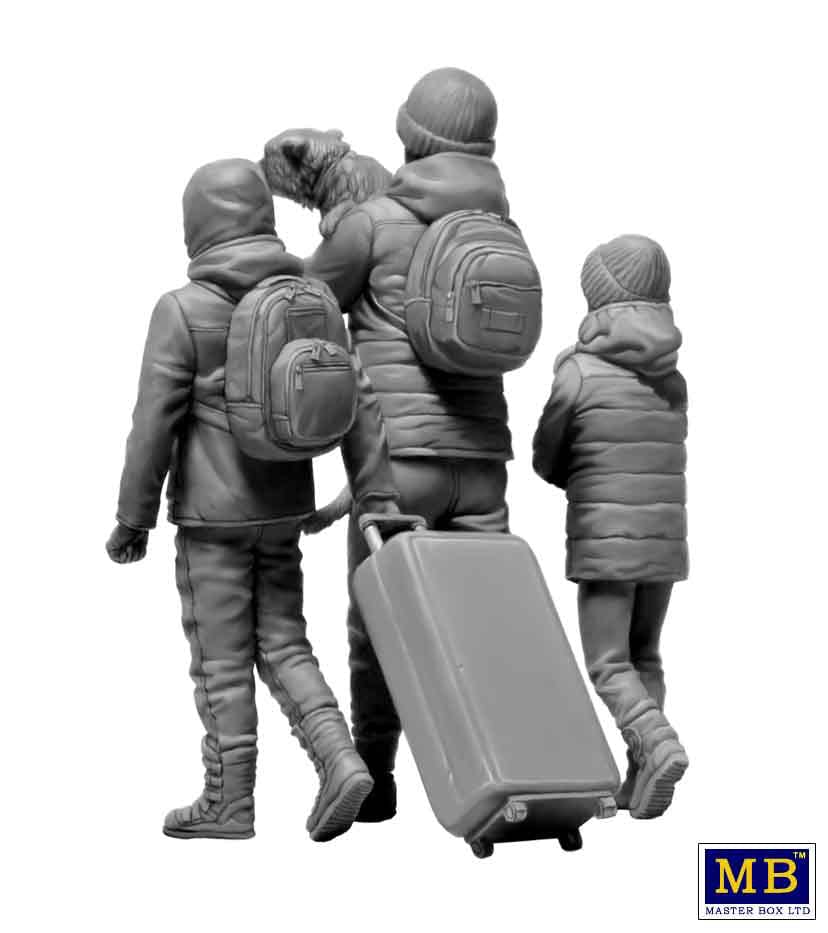 Clarksville Hobby Depot LLC Scale Model Kits 1/35 Master Box Ltd. Refugees, March 2022 Kit #5