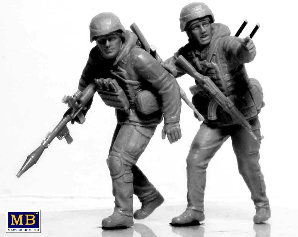 Clarksville Hobby Depot LLC Scale Model Kits 1/35 Master Box Ltd. Ukrainian Soldiers Azov Regiment, Defence of Mariupol, March 2022 Kit #2