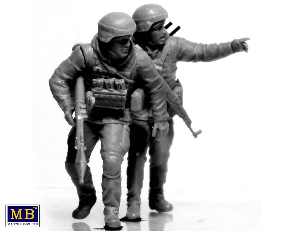 Clarksville Hobby Depot LLC Scale Model Kits 1/35 Master Box Ltd. Ukrainian Soldiers Azov Regiment, Defence of Mariupol, March 2022 Kit #2