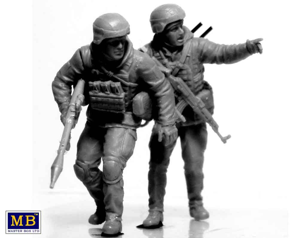 Clarksville Hobby Depot LLC Scale Model Kits 1/35 Master Box Ltd. Ukrainian Soldiers Azov Regiment, Defence of Mariupol, March 2022 Kit #2