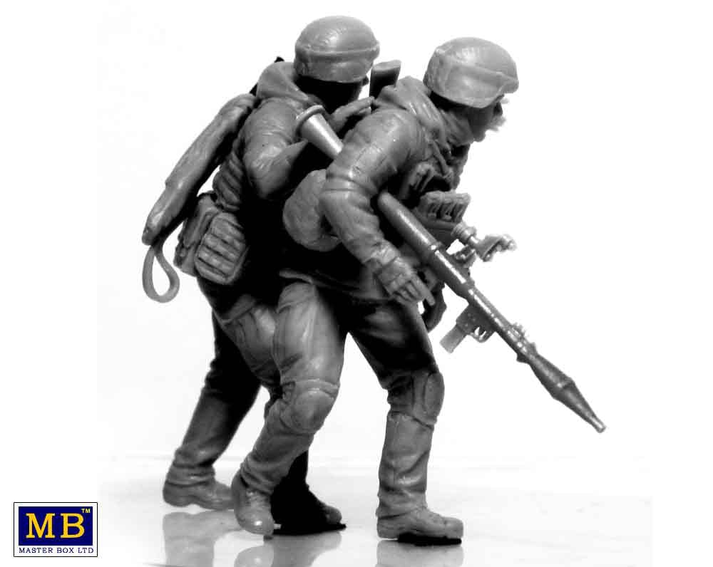 Clarksville Hobby Depot LLC Scale Model Kits 1/35 Master Box Ltd. Ukrainian Soldiers Azov Regiment, Defence of Mariupol, March 2022 Kit #2