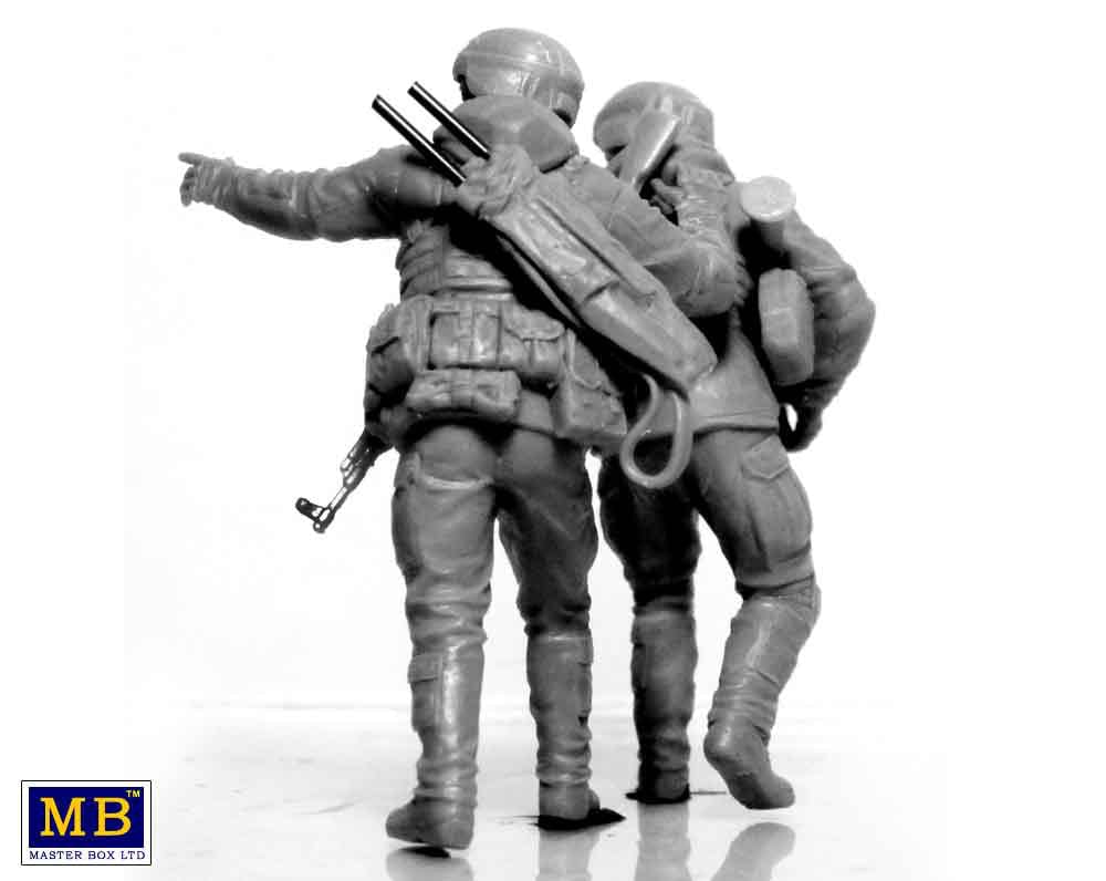 Clarksville Hobby Depot LLC Scale Model Kits 1/35 Master Box Ltd. Ukrainian Soldiers Azov Regiment, Defence of Mariupol, March 2022 Kit #2