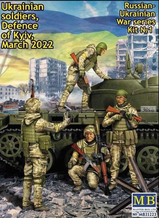 Clarksville Hobby Depot LLC Scale Model Kits 1/35 Master Box Ltd. Ukrainian Soldiers Defence of Kyiv, March 2022 Kit #1