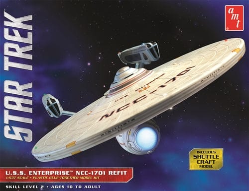 Clarksville Hobby Depot LLC Scale Model Kits 1/537 AMT Star Trek USS Enterprise Refit