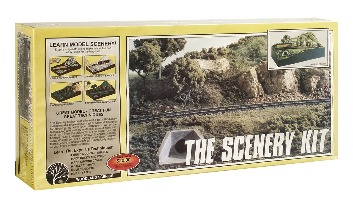 Clarksville Hobby Depot LLC Woodland Scenics HO Scale The Scenery Learning Kit