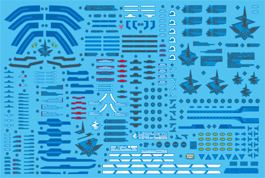 DELPI Scale Model Accessories Normal 1/60 Delpi Decal PG ASTRAY BLUE FRAME WATER DECAL (Normal and Holo)
