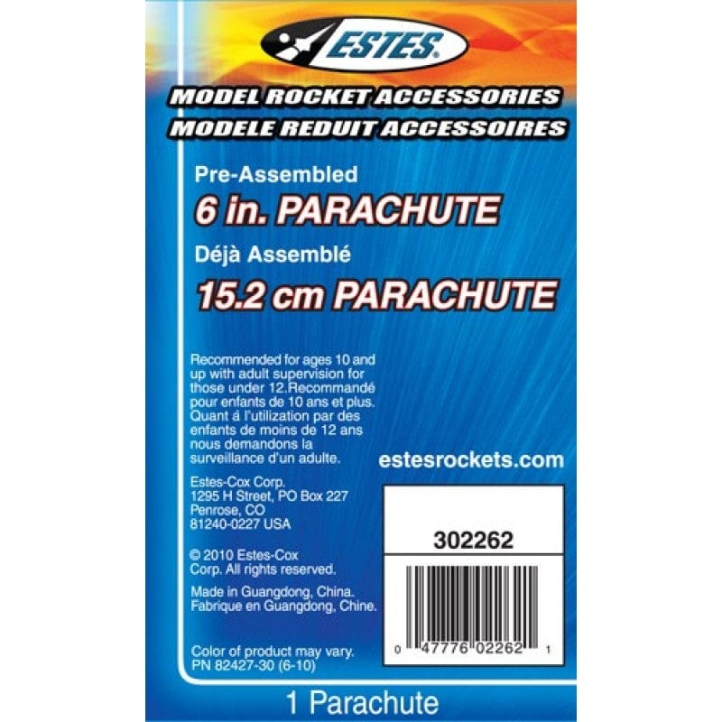 EST Model Rocketry Estes 6 inch Parachute